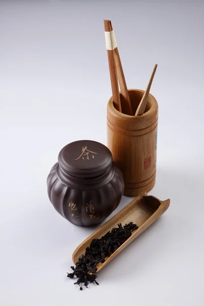 Trockenes chinesisches Teeblatt — Stockfoto