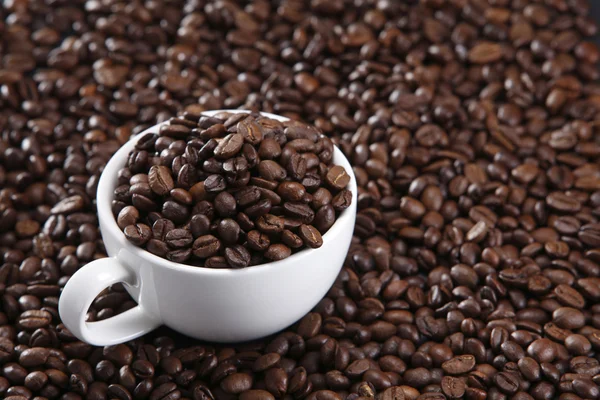 Fincan kahve çekirdeği — Stok fotoğraf