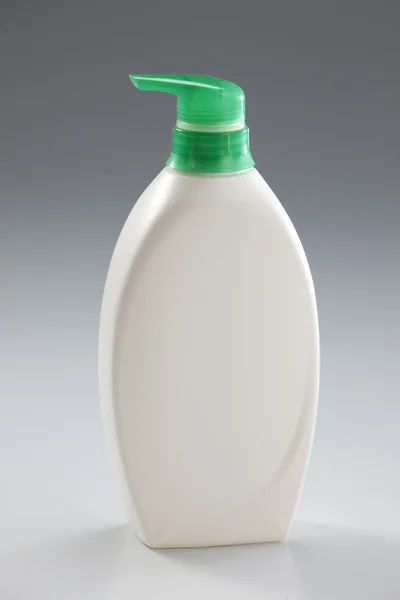 stock image White plastic bottle