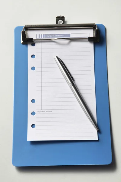 Nota do planejador diário em branco — Fotografia de Stock