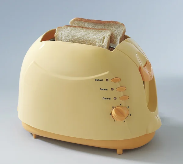 Toaster mit Toast — Stockfoto