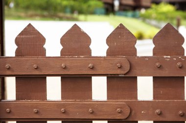 Wooden fence clipart