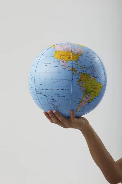 Inflated globe — Stock Photo, Image