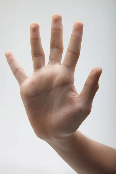 Стоп знак руки — стоковое фото