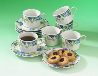 Hi -Tea set clipart