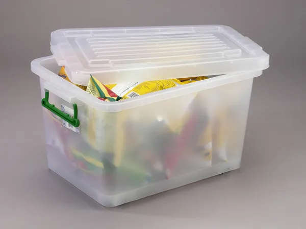 Пластиковый контейнер — стоковое фото