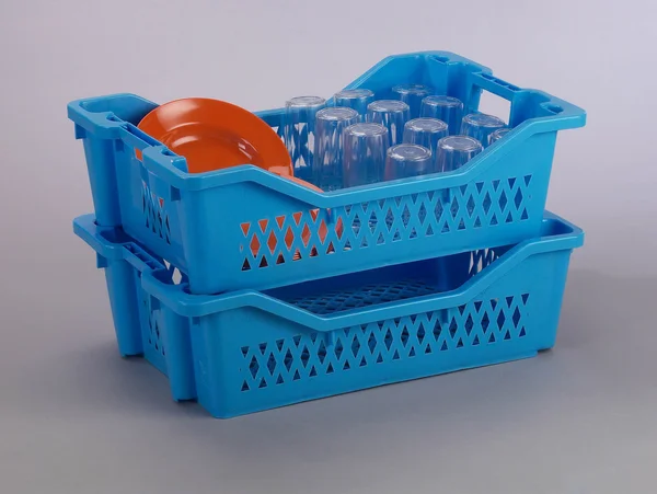 Plastic consumptieaardappelen — Stockfoto