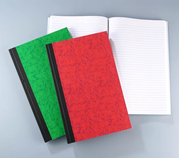 Três cadernos — Fotografia de Stock