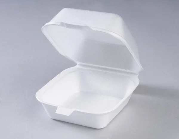 Polystyrénové krabice jídlo — Stock fotografie