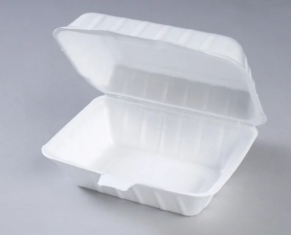Styropian posiłek pudełko — Zdjęcie stockowe