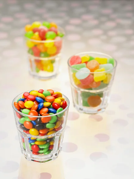 Cukierki napełnić ze szkłem — Zdjęcie stockowe