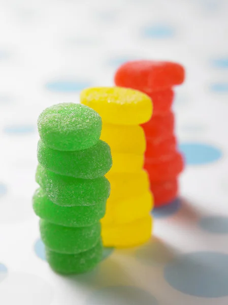 Çok renkli yumuşak şeker şeker ile kaplı — Stok fotoğraf