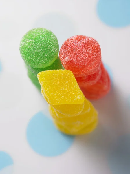 Multi color of soft candy coated with sugar — Stock Photo, Image