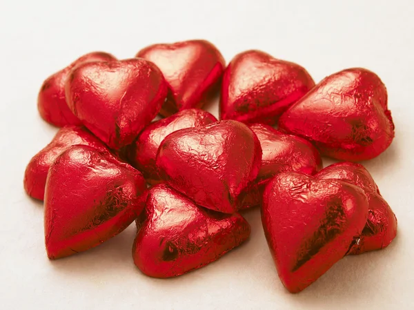 Heart shape candy place together — Stock Photo, Image