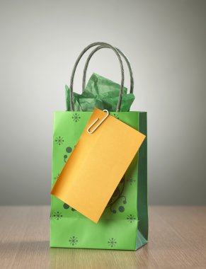 Not ile alışveriş çantası