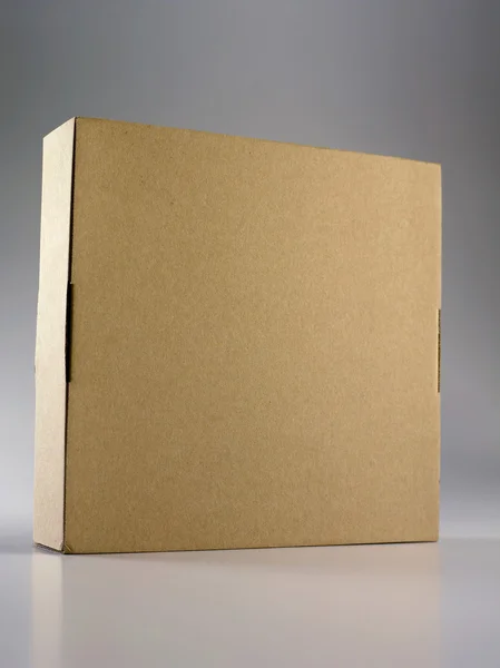 Browm kleur kartonnen doos — Stockfoto
