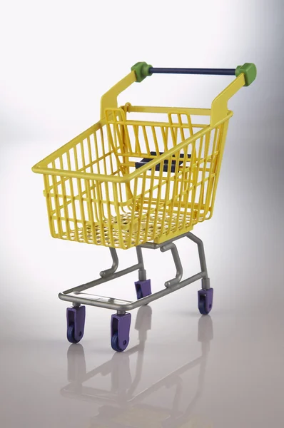 Miniature shopping cart — Stock Photo, Image