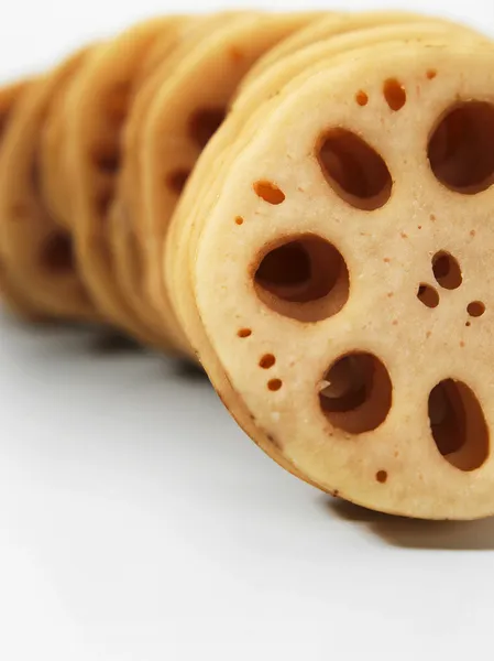 stock image Slices of lotus root