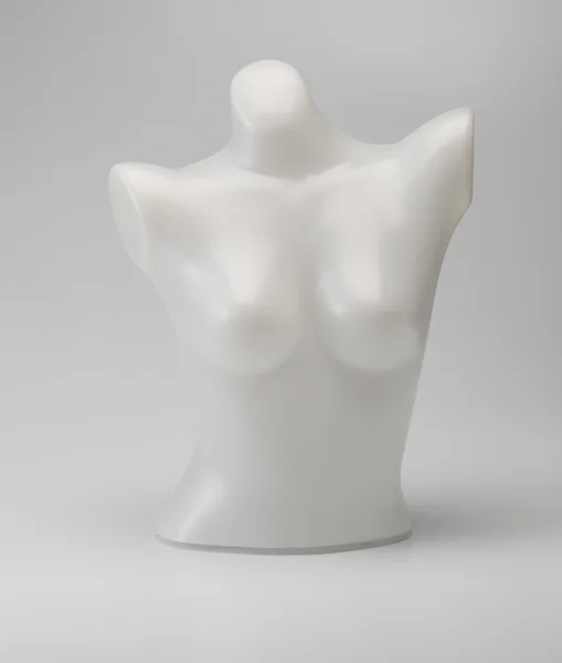 無地の背景上で裸の女性のマネキン — ストック写真