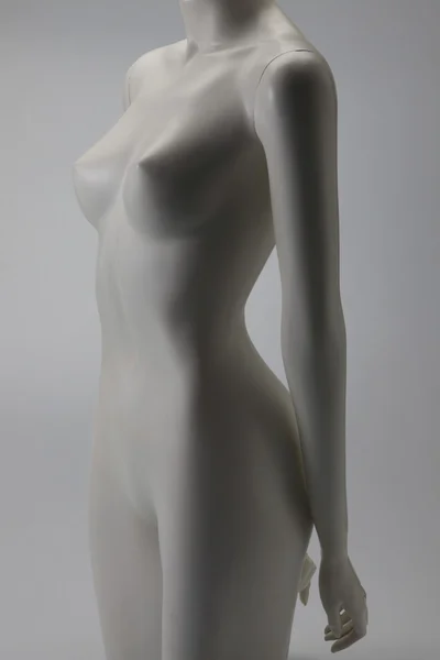 Manequim feminino nu no fundo liso — Fotografia de Stock