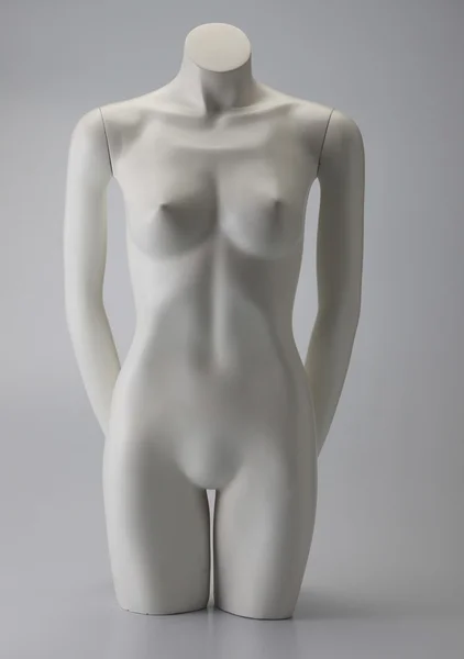 無地の背景上で裸の女性のマネキン — ストック写真