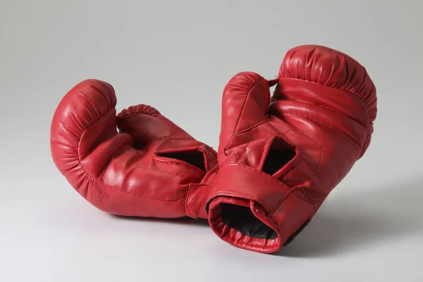 stock image Red boxing gloves on white background