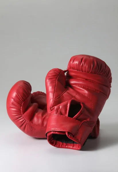 stock image Red boxing gloves on white background