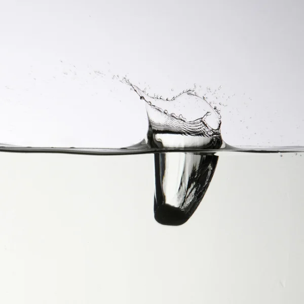Water splash on white background. — Stock Photo, Image