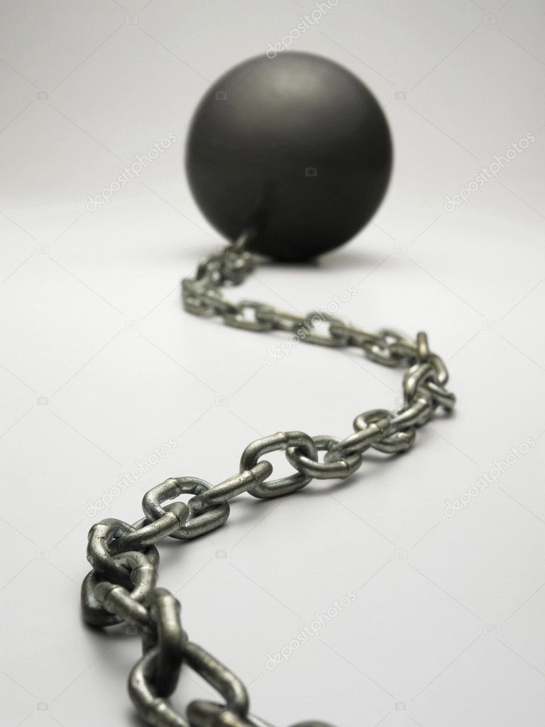 Metal ball with chain