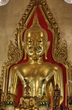 Tayland, bangkok, chinatown İlçesi, yaowarat road, traimitwitthayaram Tapınağı (wat traimit), 5,5 ton altın buddha (phra sukhothai traimit)