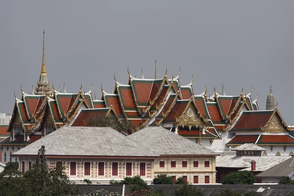 Thajsko, bangkok, pohled na císařské město od chrámu arun — Stock fotografie