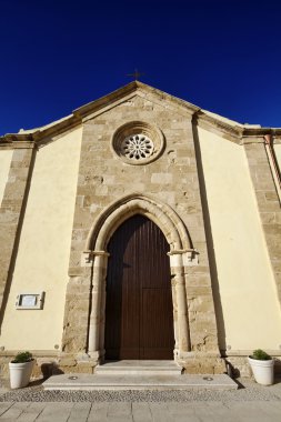 İtalya, Sicilya, Marzaemi (Siracusa Eyaleti), eski kilise cephesi