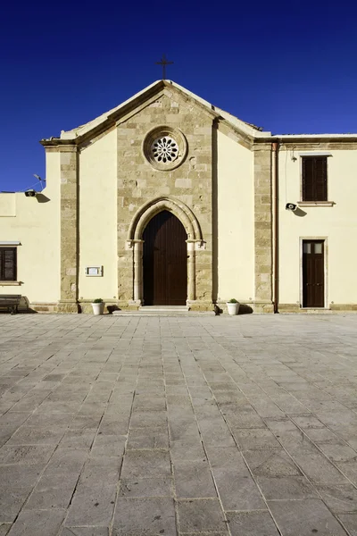 stock image Italy, Sicily, Marzamemi (Siracusa Province), old church facade