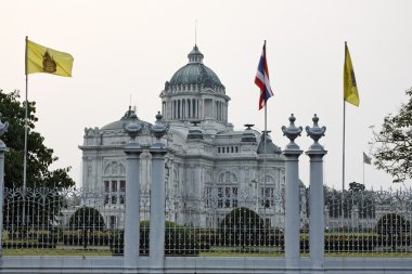 Tayland, bangkok, parlamento binasının görünümü