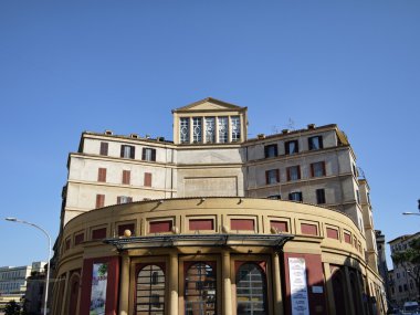 Italy, Rome, Garbatella, Palladium Theatre facade clipart