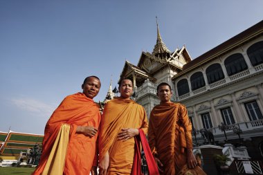 Tayland, Bangkok, İmparatorluk Sarayı, İmparatorluk şehri, Budist keşişler sarayda