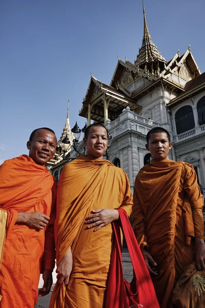 stock image Thailand, Bangkok, Imperial Palace, Imperial city, Buddhist monks at the Palace