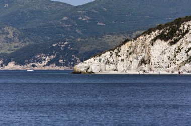 İtalya, Toskana, elba Adası, kıyı şeridi görünümü