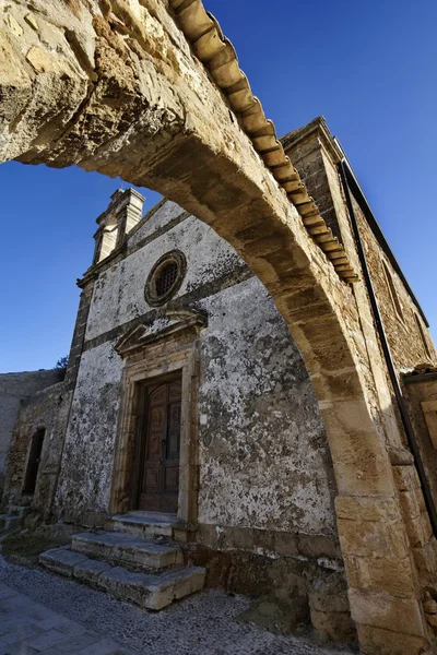 Italy, Sicily, Marzamemi (Siracusa Province), old church — Stock Photo, Image
