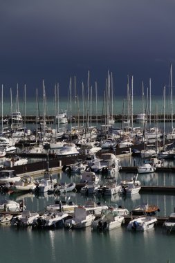 İtalya, lüks yatların siciliy, deniz görünümü