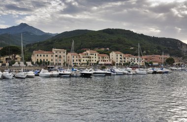 İtalya, Toskana, elba Adası, marciana marina port view