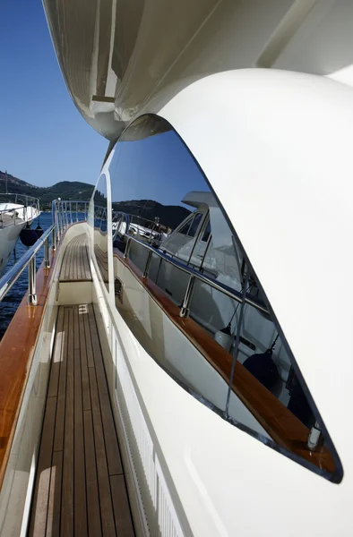 Italy, Tuscany, Elba Island, luxury yacht Azimut 75 ' — стоковое фото