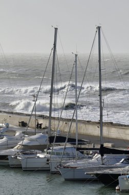 İtalya, lüks yatların siciliy, marina di ragusa, görünümü