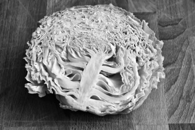 Savoy lahana ahşap tablo