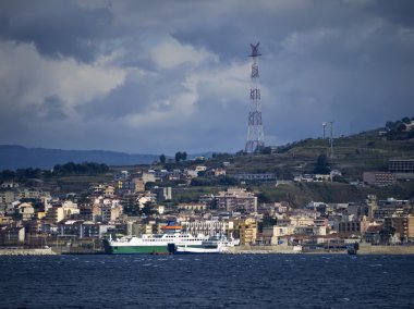 İtalya, calabria, villa s. giovanni, şehir manzarası