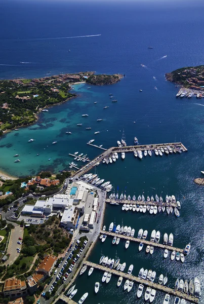 Italia, Sardinia, pandangan udara dari Pantai Emerald — Stok Foto