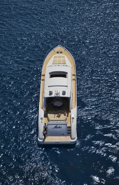 Italy, Tyrrhenian Sea, Tecnomar Velvet 35 Open luxury yacht — Stockfoto