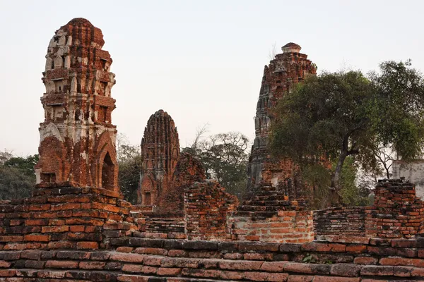 Таїланд, ayutthaya, руїни стародавніх храмів міста — стокове фото