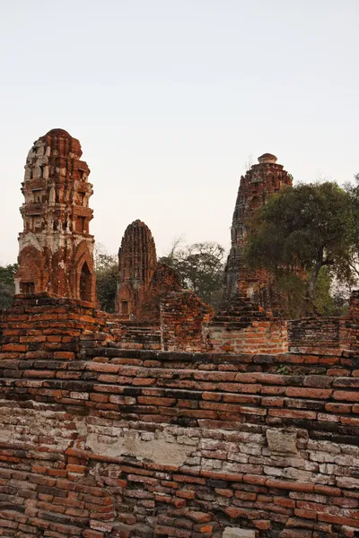 Таїланд, ayutthaya, руїни стародавніх храмів міста — стокове фото