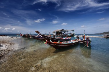 Tayland, koh phangan (Samui Adası), yerel balıkçı tekneleri